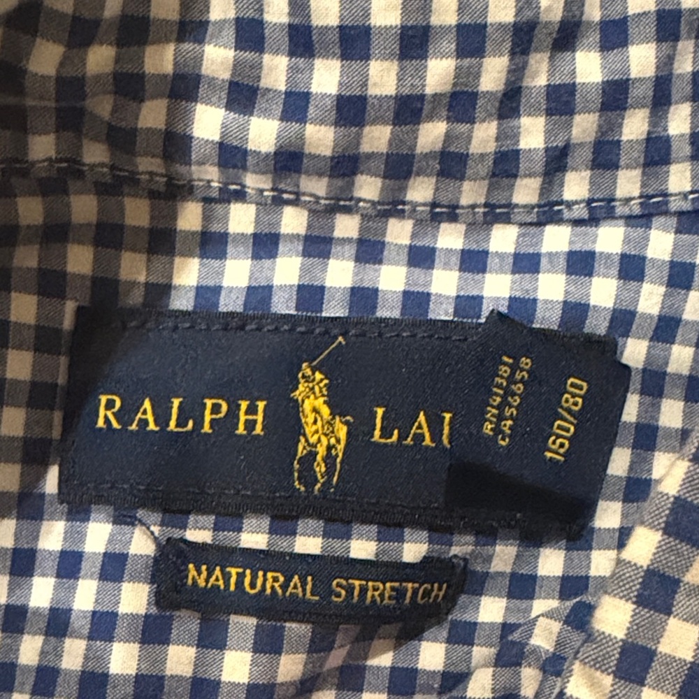 Lot of 2 Polo Ralph Lauren Boys Checkered Button-Down Shirts - Size 14-16 - L - Picture 9 of 11